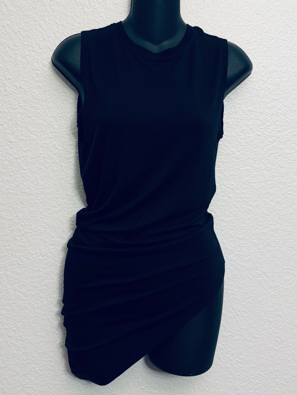 Athleta Asymmetrical Black Tank Top XXS
